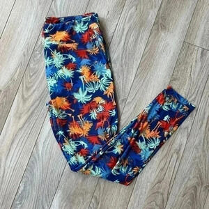 Lularoe Leggings size TC Palm trees